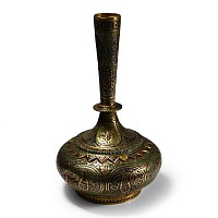 Indian Gilt Enamelled Vase