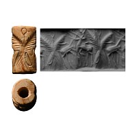 Sumerian Stone Cylinder Seal with Eagle