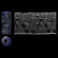 Early Dynastic Lapis Lazuli Cylinder Seal
