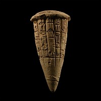 Sumerian Terracotta Foundation Cone From Lagash