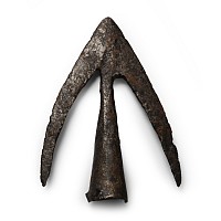 Medieval Iron Swallow-Tailed Arrowhead