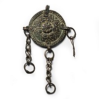 Byzantine Bronze Floral Chain Junction