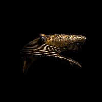 Hiberno-Saxon Gilt Bird-Headed Finial