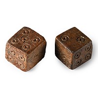 Roman Bone Gaming Dice Pair