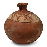 Moroccan Painted Terracotta Jug