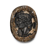 Post Medieval Glass Cameo Portrait