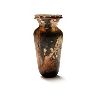 Roman Aubergine Cylindrical Glass Flask