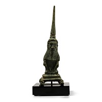 Roman Bronze Pricket Candlestick