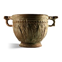 Roman Lead-Glazed Lotus Cup