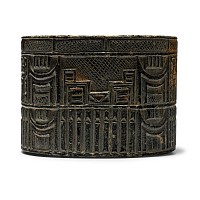 Bactrian Decorated Stone Vessel