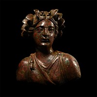 Hellenistic Bronze Protome of a Maenad