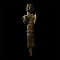 Large Elamite Bronze Standing Statuette
