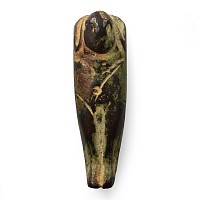 Western Asiatic Bronze Idol with Seal to Reverse