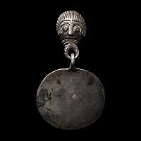 Parthian Silver Horse Harness Pendant Hanger with Face