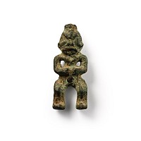 Assyrian Bronze Amulet in the Shape of Humbaba