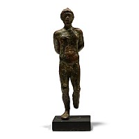 Hellenistic Bronze Figure of a Bound Captive