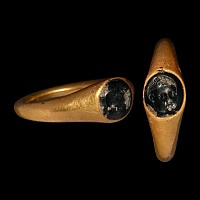 Roman Gold Ring with Eros Gemstone