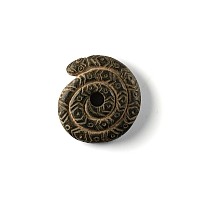 Bactrian Stone Coiled Snake Amulet