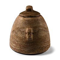 Sumerian Stone Kohl Pot with Two Suspension Holes
