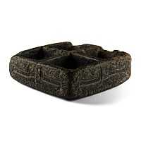Syro-Hittite Steatite Container with Engraved Pairs of Animals