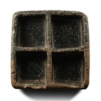 Syro-Hittite Steatite Container with Engraved Pairs of Animals