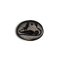 Roman Bloodstone Intaglio with Horus, Osiris and Ouroboros