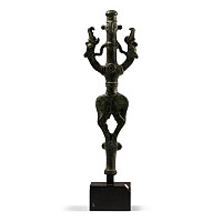 Luristan Bronze Finial with Master of Animals
