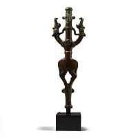 Luristan Bronze Finial with Master of Animals