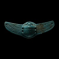 Egyptian Blue Faience Scarab