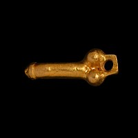 Roman Gold Amulet in the Shape of a Phallus