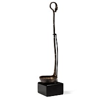 Roman Silver Ladle with Beast Finial