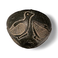 Western Asiatic Stone Bowl with Birds