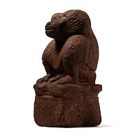 Egyptian Brown Quartzite Figure of the Baboon God Thoth