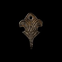 Anglo-Saxon Decorated Silver Hooked Tag