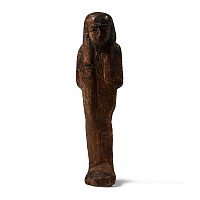 Egyptian Wooden Funerary Shabti Figurine