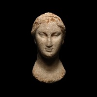 Egyptian Marble Head of a Queen