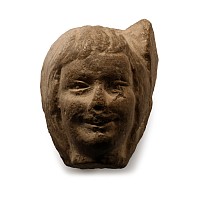 Roman Limestone Head of a Woman