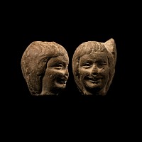 Roman Limestone Head of a Woman