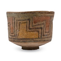 Indus Valley Painted Geometric Pottery Bowl