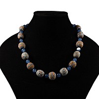 Western Asiatic Style Millefiori Glass Bead Necklace