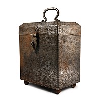 Western Asiatic Style Steel Calligraphic Strong Box