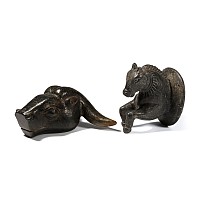 Western Asiatic Style Carved Stone Animal Group