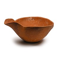 Amlash Terracotta Vessel with Wide Spout