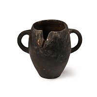 Amlash Terracotta Vessel with Spout