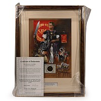 Bronze Roman Coin and Framed Limited Edition Print