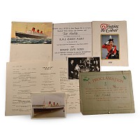 Queen Mary Ship Memorabilia Group