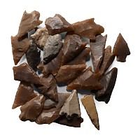 Stone Age Barbed and Tanged Arrowhead Collection