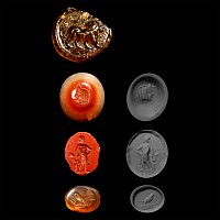 Roman Gemstone and Glass Pendant Collection