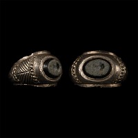 Roman Silver Ring with Amphora Intaglio
