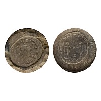 Roman Gallienus Terracotta Forger's Coin Mould